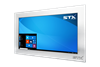 X7600 Industrial Panel Monitor - Resistive Touch Screen - Brushed Aluminium Finish