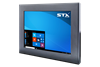 X7600 Industrial Panel Monitor - Front View - Matte Black Finish
