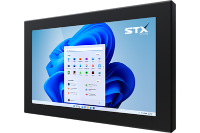 X7316-RT Industrial Panel PC - Fanless Computer For Harsh Environments with Resistive Touch Screen - Matte Black Finish